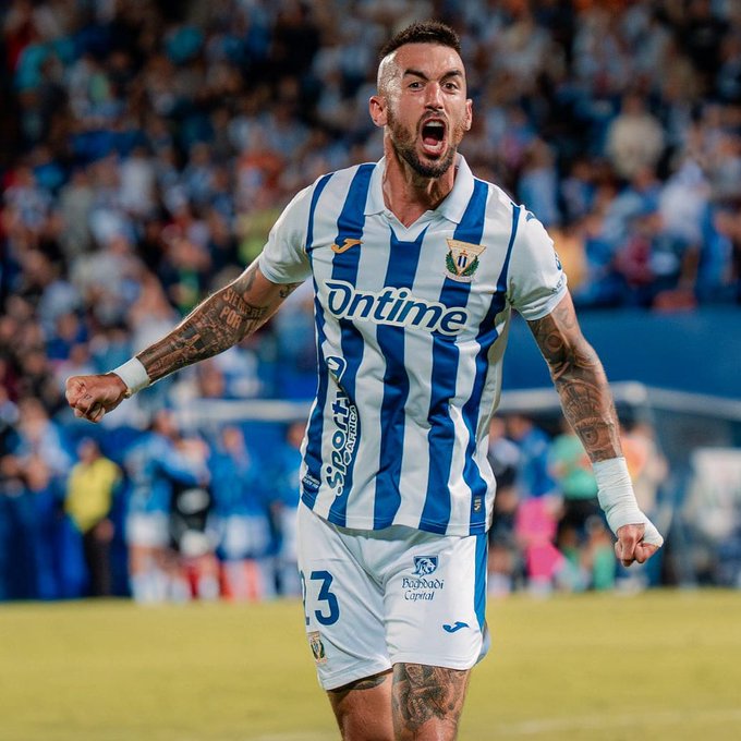 Millán celebrando / CD Leganés en X